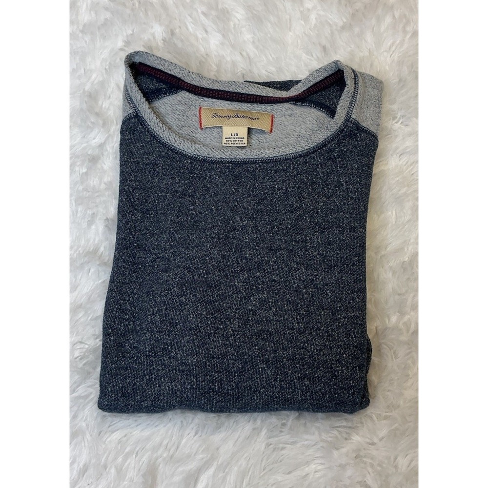 Tommy‎ Bahama Large Men's Longsleeve Pullover Blue Sweater